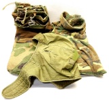 Set Of Military Camo Pants & Fleece Shirt