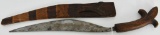 WWII Philippines Bolo Knife Hand Carved Wood Handl