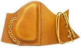 New Tan Leather Lace On Cheek Pad New