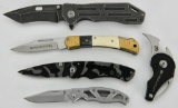 lot of 5 Pocket Folding knives: Kershaw, Gerber &