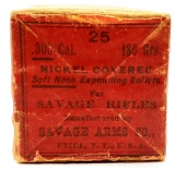 25 Count Of .303 Caliber Savage Arms Bullet Tips