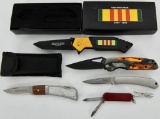 Lot of 5 Pocket Folding Knives: Vietnam War Foldin