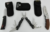 3-Three sets Pocket Folding Knife & Tool Sets