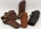 Large Lot of Various Leather Holsters