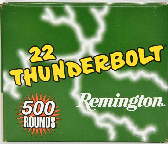 500 Rounds Remington Thunderbolt .22 LR Ammunition