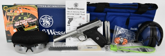 Smith & Wesson SW22 Victory Pistol & Range Kit!