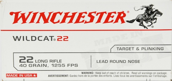 500 Rounds Winchester Wildcat .22LR Ammunition