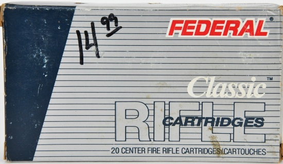20 Rounds Of Federal Classic 7MM Mauser Ammunition