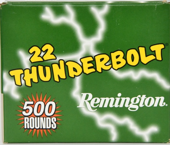 500 Rounds Remington Thunderbolt .22 LR Ammunition