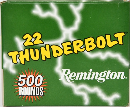 500 Rounds Remington Thunderbolt .22 LR Ammunition