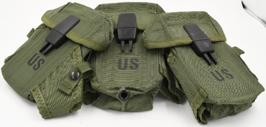 Lot of 3 US Marked Military Mag Pouches