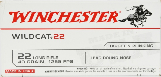 500 Rounds Winchester Wildcat .22LR Ammunition