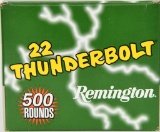 500 Rounds Remington Thunderbolt .22 LR Ammunition