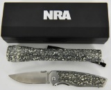 NRA Camo Folding Knife & Flashlight Set