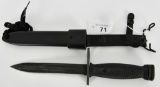 US M8A1 bayonet with scabbard