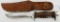 E.G.Waterman US WWII fighting knife W/ Leather