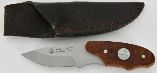 Puma Rattler German Made Knife W/ Leather Sheath