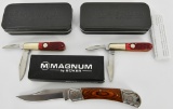 Lot of 3 NEW Magnum Folding Knives