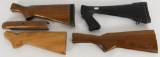 Lot of 4 Various Wood & Synthetic Buttstocks