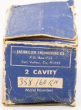 Lachmiller 2 Cavity Bullet Mold Block for .38 Cal