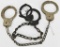 Lot of 2 Vintage Handcuffs & Shackles