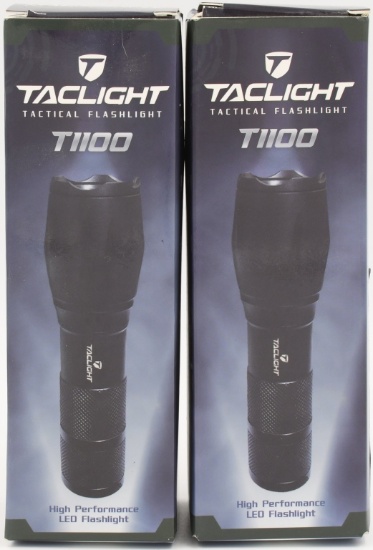 (2) TacLight 1100 Lumens Flashlight