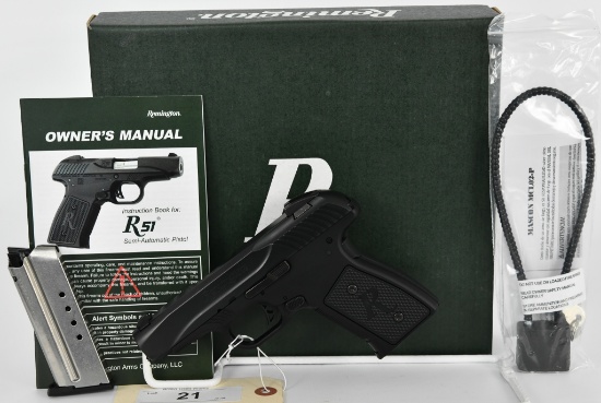 Remington R51 Semi Auto Pistol 9mm +P