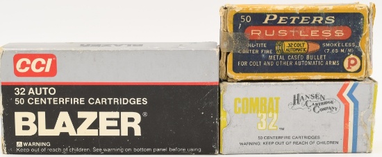 100 Rounds Of .32 Auto & 41 Empty Brass Casings