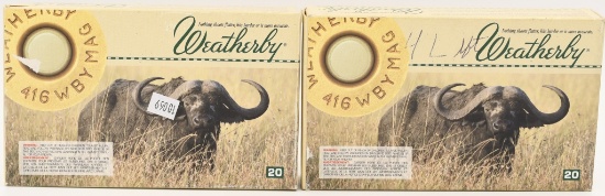 24 Rounds Weatherby .416 Weatherby Magnum Ammo