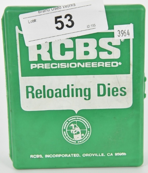 3 RCBS Reloading Dies For .38 Special