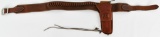 Hunters Leather Belt With Loops & Holster
