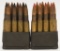 (2) Rare Enbloc M1 Garand clips with .30-06 rds