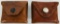 Lot of 2 Hand Tooled Leather Pouches