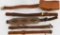 Lot of 4 Brown Leather Slings