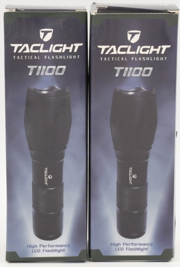 (2) TacLight 1100 Lumens Flashlight