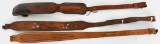 Lot of 3 Vintage Brown Leather Gun Slings