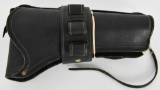 Unmarked Black Leather Right Handed Holster