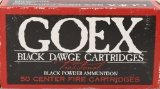 50 rds 44-40 WCF Goex Black Dawge