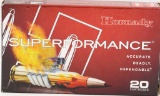 20 Rounds Hornady Superformance 6mm Rem Ammo