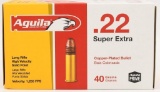 500 Rounds Aguila Super Extra High Velocity .22 LR