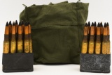 48 Round Bandolier Of .30-06 Armor Piercing Ammo