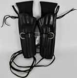 Set of Triple K 114-15 RH and LH Black Holster