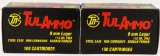 200 Rounds Of TulAmmo 9mm Ammunition