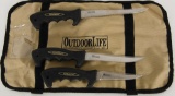 OUTDOOR LIFE Hunting / Fishing 4PC Knife Set