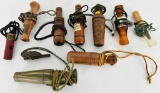 Lot of 10 Duck & Goose Calls Some Vintage