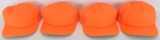(4) Bright Orange Safesport Outdoor Gear HATS
