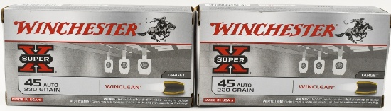 100 Rounds Of Winchester WinClean .45 ACP Ammo