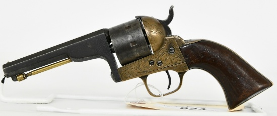 Desirable Engraved Civil War Moore Belt Revolver