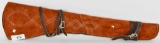 SUEDE LEATHER RIFLE SCABBARD w/straps