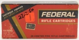 20 Rounds Of Federal .22-250 Rem Ammunition